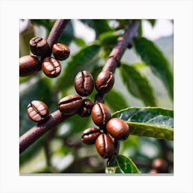 Coffee Beans On A Tree 42 Canvas Print