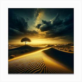 Desert Landscape - Desert Stock Videos & Royalty-Free Footage 4 Canvas Print