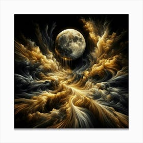 Moon In The Sky 4 Canvas Print