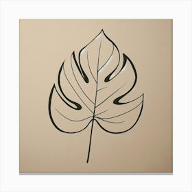 Monstera Leaf 1 Canvas Print