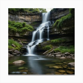 Waterfall In The Woods 1 Canvas Print