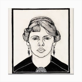Portrait Of A Woman, Julie De Graag Canvas Print