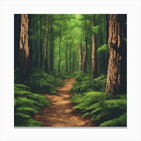 Path In The Forest 1 Canvas Print
