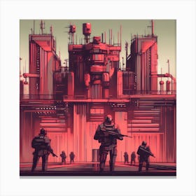 Futuristic City Canvas Print