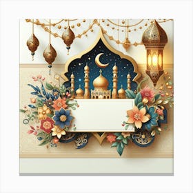 Muslim Ramadan Background 2 Canvas Print