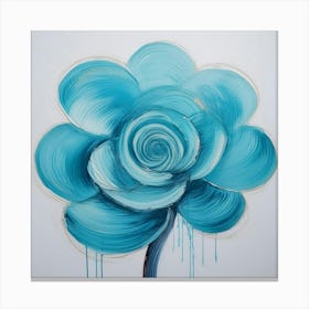 Blue Flower 1 Canvas Print