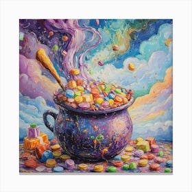 Cauldron Of Candy Canvas Print