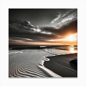 Sunset On The Beach 678 Canvas Print