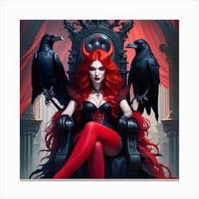 Devil Woman 4 Canvas Print