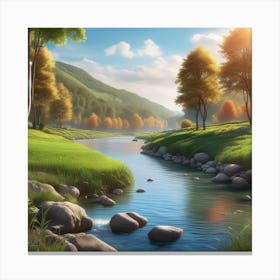 Landscape Painting 222 Canvas Print