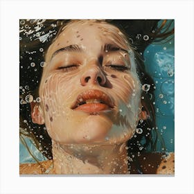 'Swimming' Canvas Print