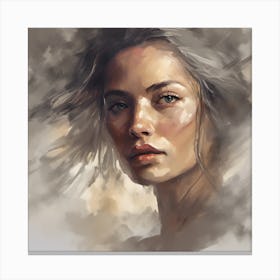 Portrait Of A Woman 2 Canvas Print