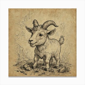 Goat! 6 Canvas Print