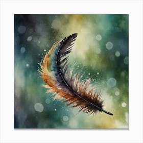 Leonardo Lightning Xl Watercolor Art A Closeup Image With Boke 0 Canvas Print