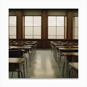 Empty Classroom - Classroom Stock Videos & Royalty-Free Footage Canvas Print