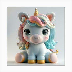 Cute Unicorn 841 Canvas Print