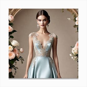 Fairytale Wedding Dress Canvas Print