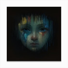 Girl'S Face Canvas Print