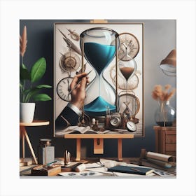 Hourglass Painting 1 Canvas Print