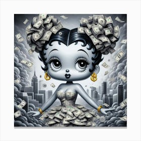 'Money Girl' 2 Canvas Print