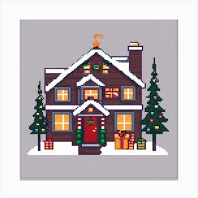 Christmas House 9 Canvas Print