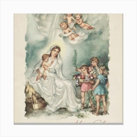 Vintage Christmas 32 Canvas Print