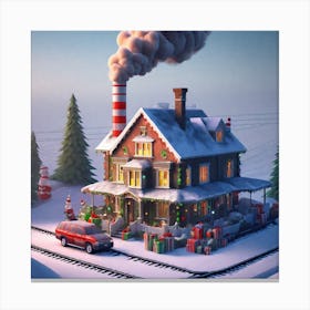 Santa'S House 3 Canvas Print