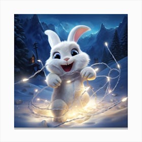 Christmas Bunny Canvas Print