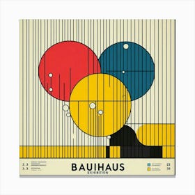 Bauhaus circles exhibition print Canvas Print