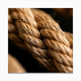 Close Up Of Rope Canvas Print