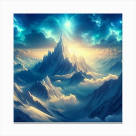 Mountain Landscape Wallpaper 1 Canvas Print