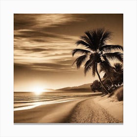 Sunset Beach 8 Canvas Print