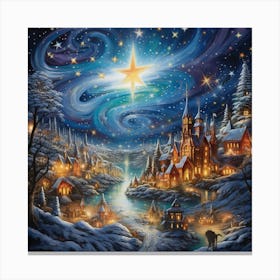 Christmas Star 2 Canvas Print