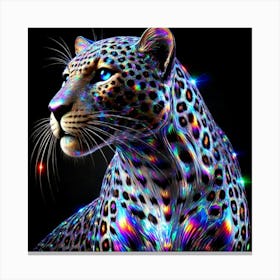 Iridescent Leopard 1 Canvas Print