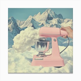 Electric Hand Cloud Mixer Canvas Print