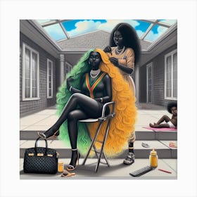 'Black Woman' Canvas Print