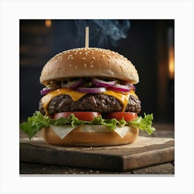 Burger Canvas Print