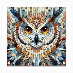 Mosaic Owl 2 Canvas Print