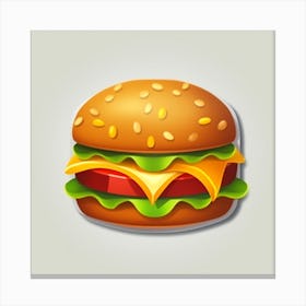 Hamburger Icon Canvas Print