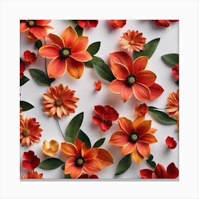 Autumn Flowers Canvas Print