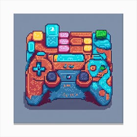 Pixel Art 37 Canvas Print