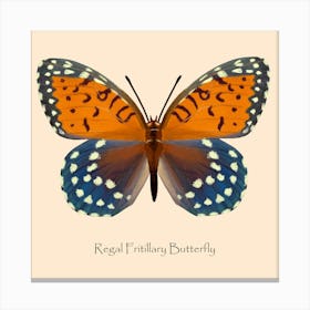 Butterfly Regal Fritillary Canvas Print