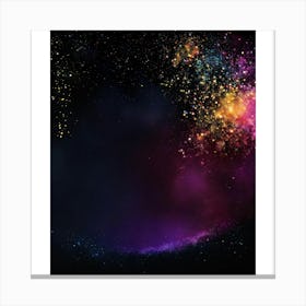 Space Background Canvas Print