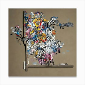 Graffiti Tree Canvas Print