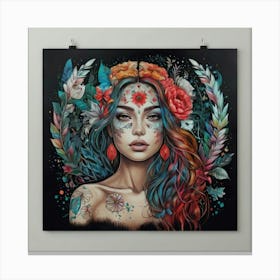 Day Of The Dead Girl Canvas Print