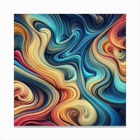 Abstract Swirls 4 Canvas Print