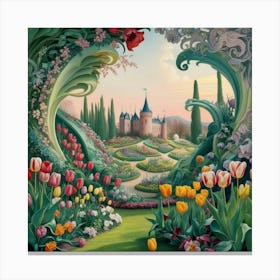 Tulip Garden 14 Canvas Print