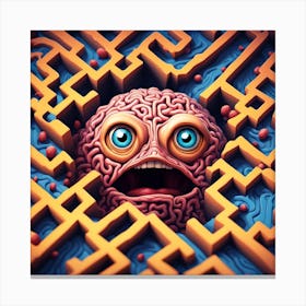 3d Maze Canvas Print