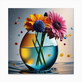 Flowers In A Vase 96 Canvas Print