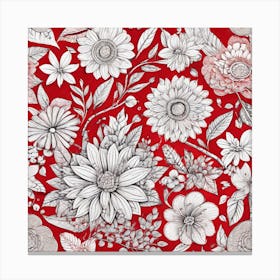 Red Flowers Canvas Print